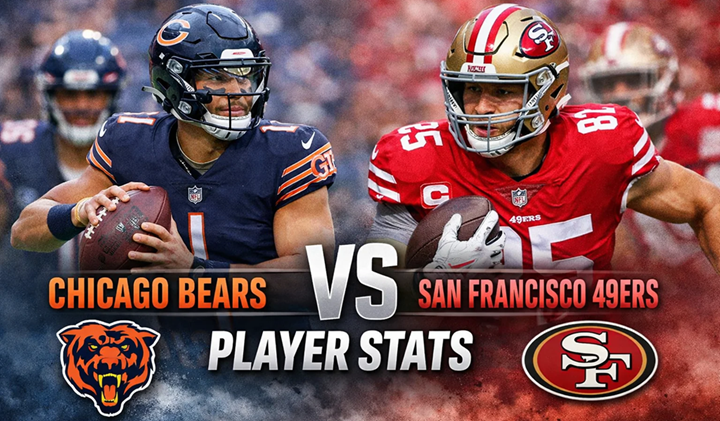 Chicago Bears vs 49ers Match Player Stats
