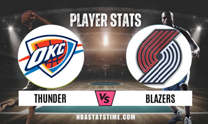 Portland Trail Blazers vs Oklahoma City Thunder Match player stats